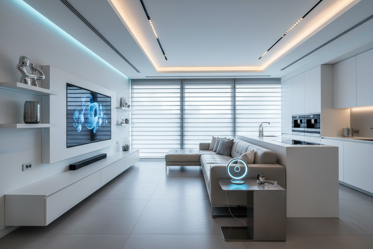 Hogar moderno y tecnológico
